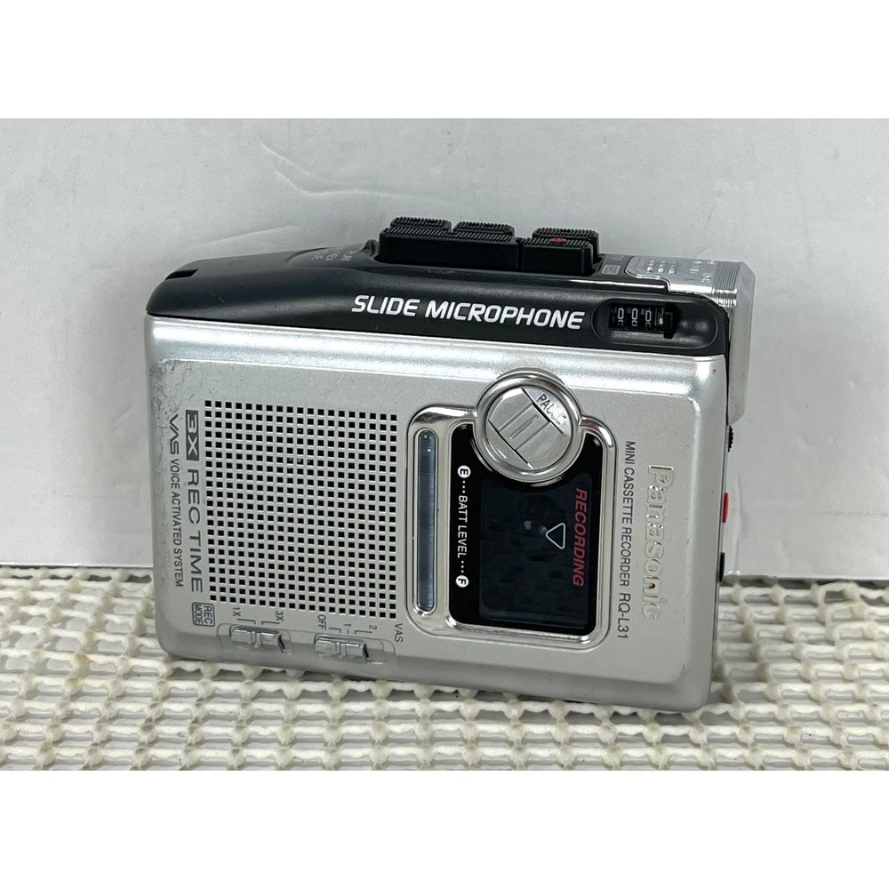 Panasonic‎ RR-L31 Mini Voice Activated Cassette Recorder -NOT WORKING Parts Only